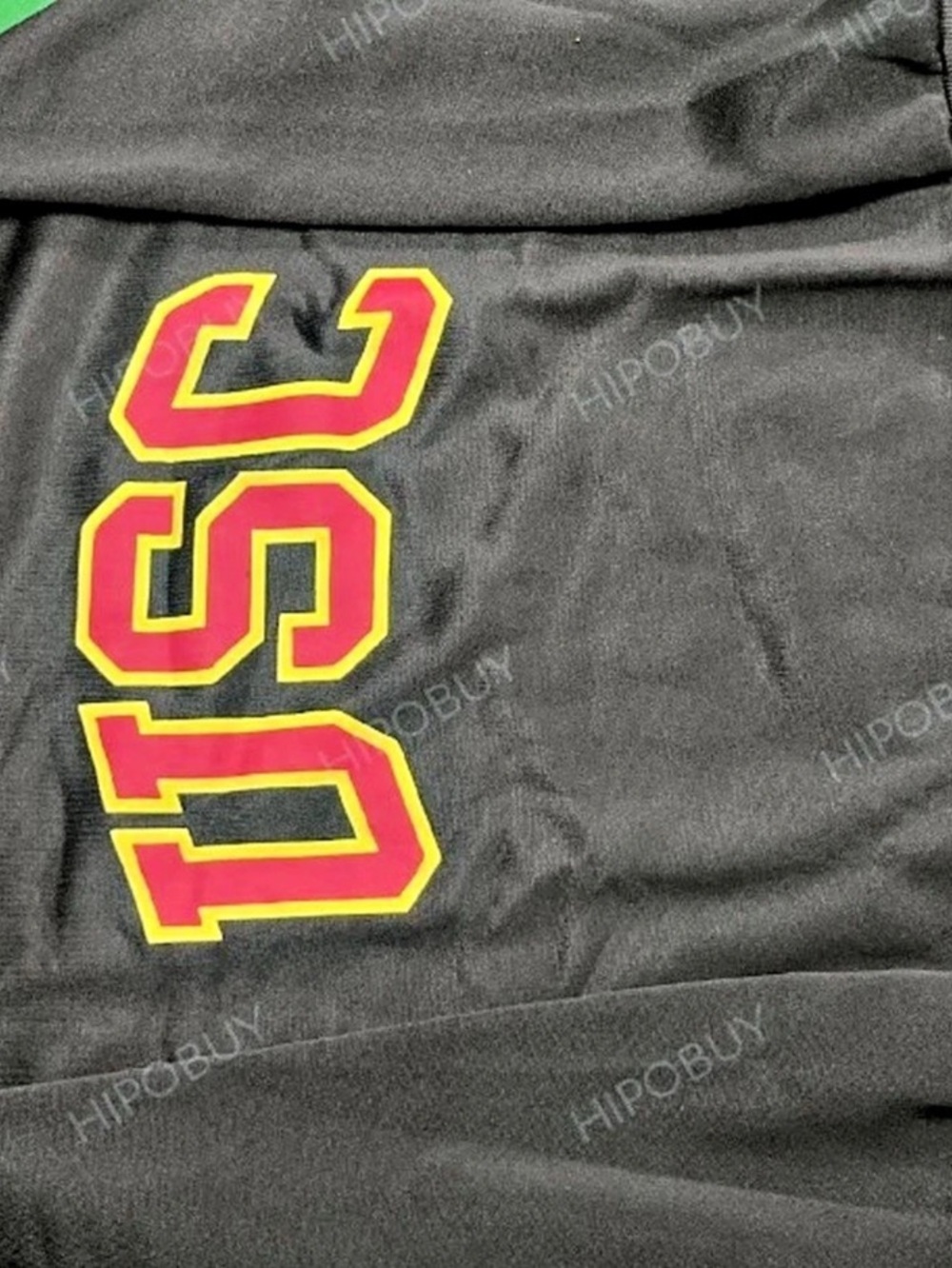 Color Block Jersey in Black & Red Like New